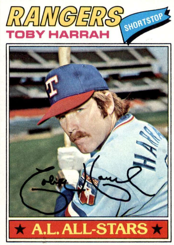 AUTOGRAPHED TOBY HARRAH 8x10 Texas Rangers photo - Main Line